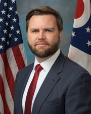 Official Portrait of Senator J.D. Vance (Official U.S. Senate photo by Rebecca Hammel)